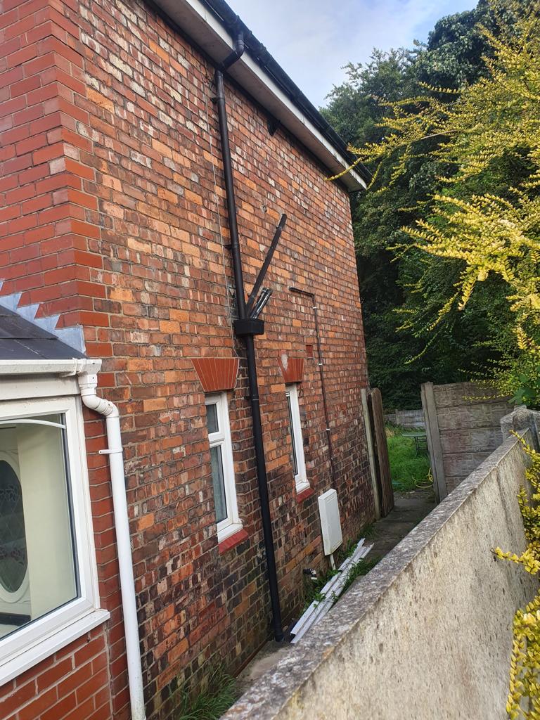 semi detached house after repointing