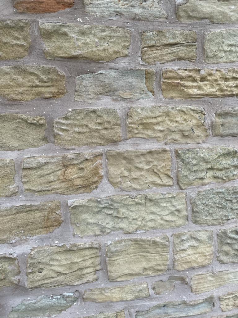 close up after repointing