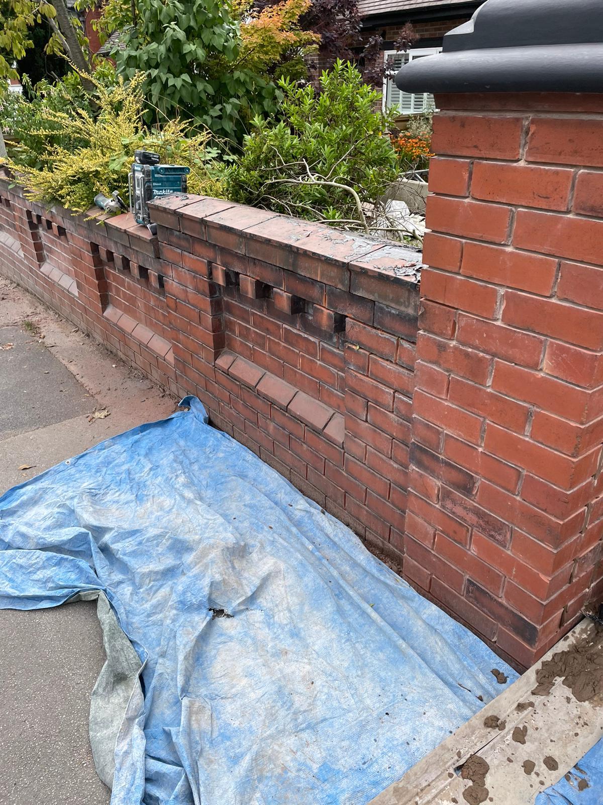 brick wall in need of repointing
